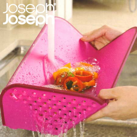 JosephJoseph（ジョゼフジョゼフ）　リンスアンドチョップ　まな板　ジョセフジョセフJosephJoseph（ジョゼフジョゼフ）の洗うと切るの二つの機能をもつまな板 ジョセフジョセフ