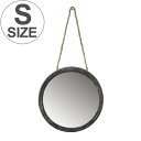 ミラー 壁掛け ウォールミラー SHABBYCHIC ハンギングミラー Sサイズ ( 鏡 壁 壁掛けミラー かがみ カガミ 壁掛け鏡 アンティーク風 ヴィンテージ シャビーシック インダストリアル 男前インテリア インテリア )【5000円以上送料無料】