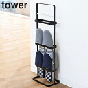 スリッパラック スリム 6足 縦型 タワー tower スリッパ収納 ( スリッパ 収納 スリッパスタンド スリッパ立て スリッパホルダー 3段 コンパクト おしゃれ 玄関 引っ掛け ルームシューズ ラック )