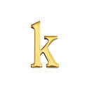 オンリーワンクラブ 表札 ブラスレター (小文字) 規格30S k GI1-820161