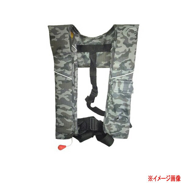 ファインジャパン 自動膨張式救命具（首掛け） フリーサイズ FV-6010 カモの画像