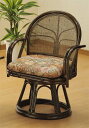 【お買いものマラソン 6/21 20:00~6/26 1:59】Romantic Rattan 籐(ラタン)家具 籐リビング 回転座椅子 ハイタイプ(S304B) 送料無料
