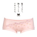 【20%OFF】ワコール 脇すっきり、胸ふっくら、リボンブラ BRB483シリーズ ボーイレングスショーツ 全4色 M/L PRA683