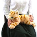 【あす楽】 ひざねこ Mサイズ 猫 茶 ぬいぐるみ 【アメリ...