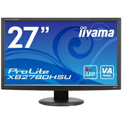 iiyama 27型ワイド液晶ディスプレイ VA LED 昇降スタンド搭載 ProLite XB2780HSU マウスコンピューター／iiyama XB2780HSU-B1 【10Aug12P】5000円以上で送料無料！ ポイント5倍