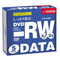 DVD-RW 4.7GB データ用 5枚パック　イメーション DVD-RW 4.7PBEx5 【10Aug12P】