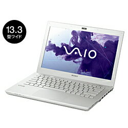 VAIO Sシリーズ（13.3型ワイド） 118 W7H 64/Ci5/4G/750HDD/DVD/WLAN/Office/シルバー ソニー（VAIO） SVS13118FJS 【10Aug12P】5000円以上で送料無料！ ポイント5倍