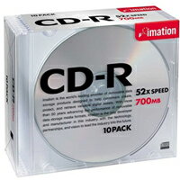 CDR 700MB シルバーブランドレーベル スリムケース入り10枚パック　イメーション CDR80BSBx10P 【10Aug12P】