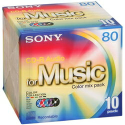 10枚組CD-Rオーディオメディア 80分 ミックスパック　ソニー 10CRM80CRAX 【10Aug12P】