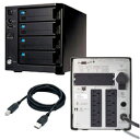 UPSを接続して、停電や電源トラブルに備える。 電源障害から機器を守る。 HDL-XV12T UPSセット 【10Aug12P】