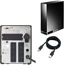 UPSを接続して、停電や電源トラブルに備える。 IO DATA　HDL-AH1.0 【10Aug12P】