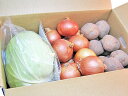 【送料無料】【期間限定 12月〜3月】北海道和寒の越冬キャベツ1玉・キタアカリ3kg・玉ねぎ3kg
