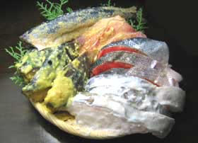 【送料無料】北海道漬け魚（切身魚）5種セットKCA（紅鮭、メヌキ、ほっけ、真だら、さんま）【お魚】【送料無料　内祝ギフト】【smtb-TK】【父の日】北海道の魚を美味しい漬魚に♪5種類入ってボリュームたっぷり！味もいろいろ楽しめます♪