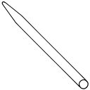 増田 工業用石筆 ?8 太丸 80×3×15mm