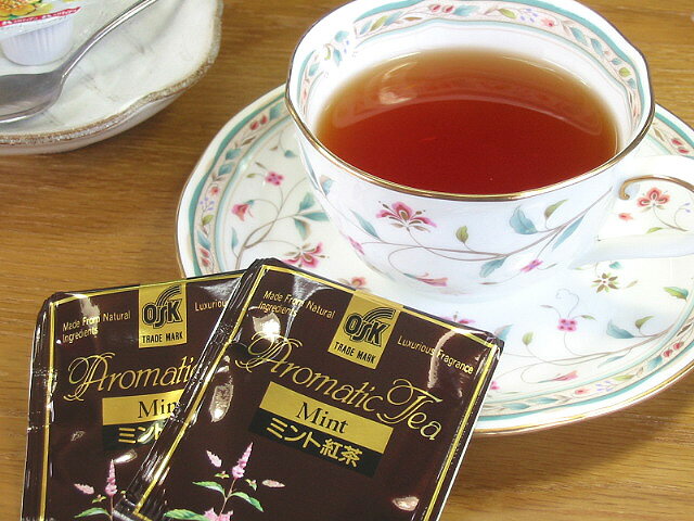 【紅茶】爽やかな香りのペパーミントをスリランカ産の高品質紅茶にブレンドミント紅茶2，2gx10p【2sp_120810_ blue】