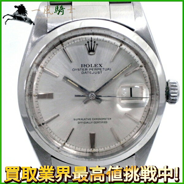 125525【ROLEX】【ロレックス】デイトジャスト　1600　16番　SS　シルバー文字盤　自動巻rolex　OH　メンズ時計
