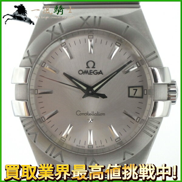142018【OMEGA】【オメガ】コンステレーション　SS　シルバー文字盤　クオーツomega　ボーイズ時計