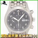 179827【中古】【IWC】【インターナショナル・ウォッチ・カンパニー】スピットファイアー クロノグラフ IW370618 黒文字盤 SS 保証書 箱