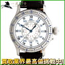 211573【中古】【LONGINES】【ロンジン】リンドバーグ アワーアングル L2.678.4.110 白文字盤 SS×革
