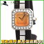 202487【中古】【CORUM】【コルム】シュガーキューブ 137.428.47/0124 EB34 オレンジ文字盤 ベゼルダイヤ SS QZ 保証書 箱