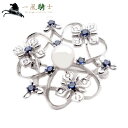 287048【送料無料】【中古】【MIKIMOTO】【ミキモト】フラワーモチーフ ブローチ K1