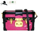 【SALE品多数出品中】【7月1日10:00スタート】349911【中古】【LOUIS VUITTON】【ルイ・ヴィトン】プティット・マル エピ ピンク×ノワール