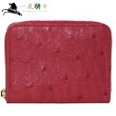 354429【未使用】【LOUIS VUITTON】【ルイ・ヴィトン】ジッピー・コインパース オーストリッチ レッド