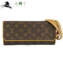 379630【中古】【LOUIS VUITTON】【ルイ・ヴィトン】ポシェットツインGM モノグラム M51852LV ポシェット ショルダーバッグ