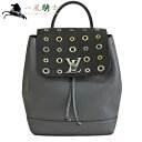 380812【中古】【LOUIS VUITTON】【ルイ・ヴィトン】ロックミー・バックパック トリヨンレザー ブラック×グレー M42868LV バックパック リュックサック
