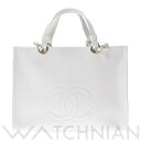 【最大30,000円OFFクーポン配布中 12/1 0:00~12/5 09:59】【新品】 シャネル CHANEL スモールジップショップ 2WAY ホワイト AS3129 レディース トートバッグ
