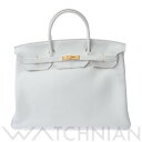 【最大30,000円OFFクーポン配布中 12/1 0:00~12/5 09:59】【中古】 エルメス HERMES バーキン 40 ブロン(白)/ゴールド金具 トリヨンクレマンス ユニセックス ハンドバッグ