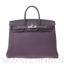 【3万円以上3,000円OFFクーポン〜3/24 23_59】 【新品】 エルメス HERMES バーキン 25 カシス/パラジウム金具 トゴ レディース ハンドバッグ