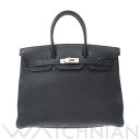 【最大30,000円OFFクーポン配布中 12/1 0:00~12/5 09:59】【中古】 エルメス HERMES バーキン35 ブルーインディゴ/パラジウム金具 トゴ ユニセックス ハンドバッグ