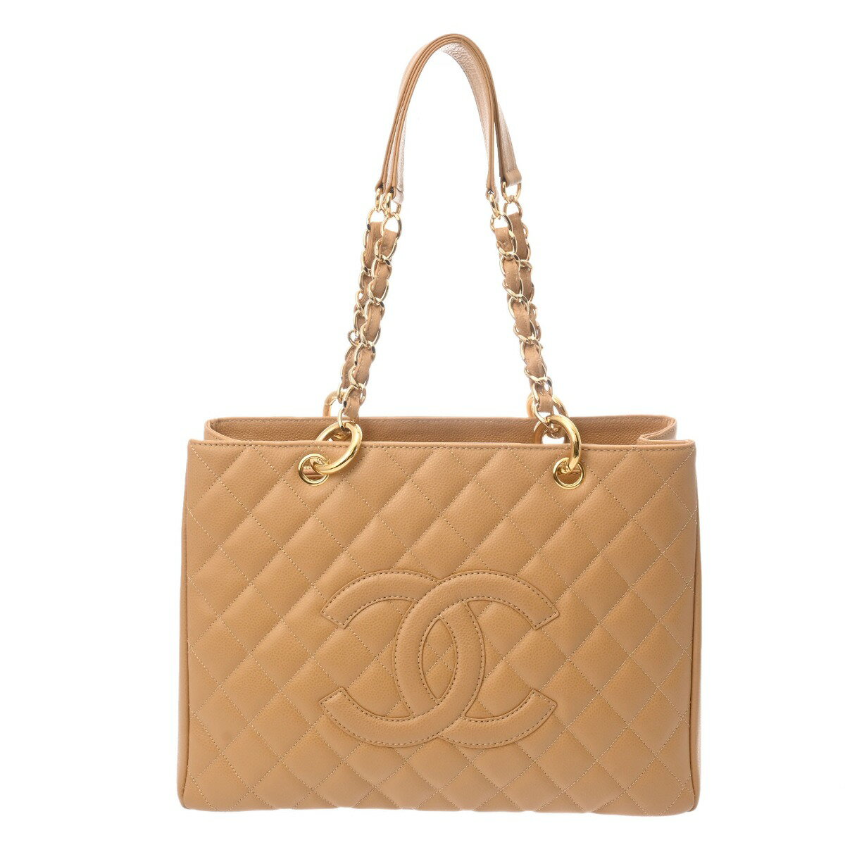 【〜12/11 最大3万円クーポン】シャネル CHANEL GST ベージュ A50995 キャビアスキン レディース トートバッグ chanel シャネル バッグ バック ブランド 【ローン48回払い無金利】【中古】