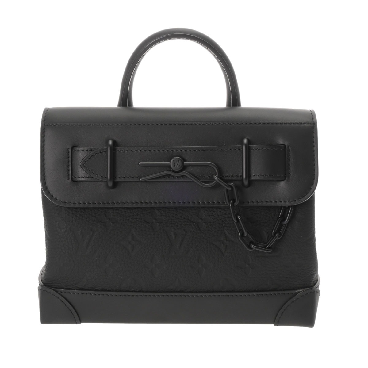 【〜9/24 最大3万円クーポン】ルイ ヴィトン LOUIS VUITTON モノグラム スティーマー PM ブラック M24436 トリヨンレザー メンズ ショルダーバッグ ヴィトンバッグ バック ブランド 【ローン36回払い無金利】【中古】