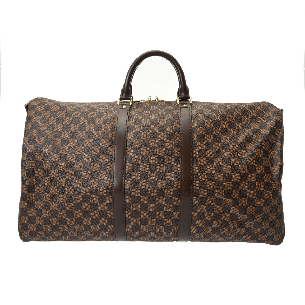 【〜9/24 最大3万円クーポン】ルイ ヴィトン LOUIS VUITTON ダミエ キーポル バンドリエール 55 ブラウン N41414 ダミエキャンバス ユニセックス ボストンバッグ ヴィトンバッグ バック ブランド 【ローン36回払い無金利】【中古】