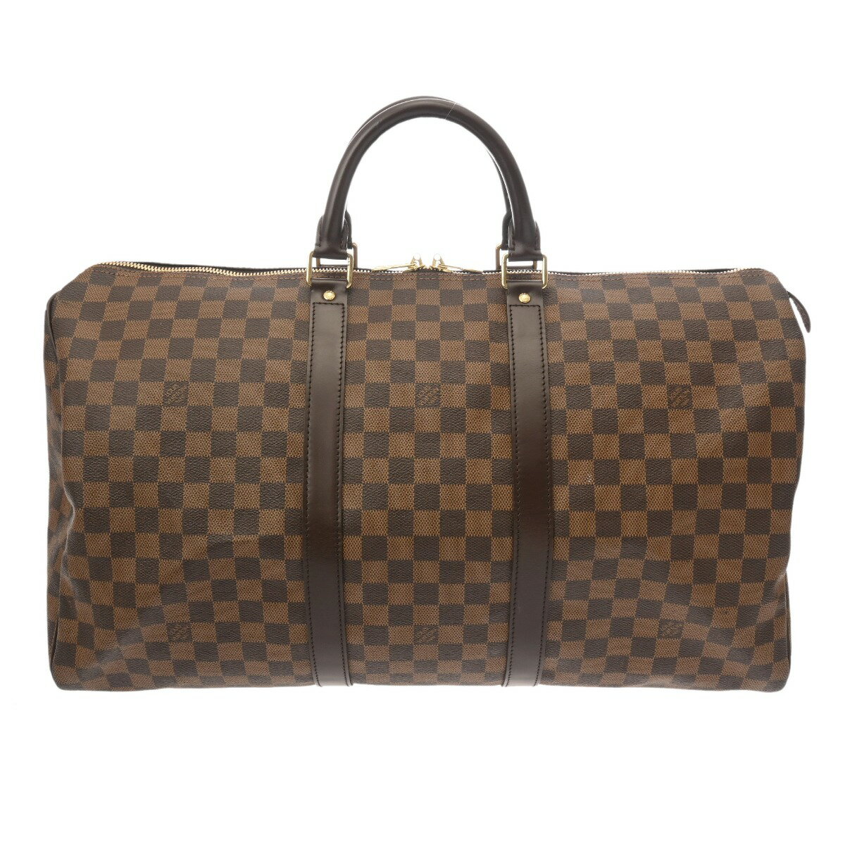 【〜9/24 最大3万円クーポン】ルイ ヴィトン LOUIS VUITTON ダミエ キーポル50 ブラウン N41427 ダミエキャンバス ユニセックス その他バッグ ヴィトンバッグ バック ブランド 【ローン36回払い無金利】【中古】