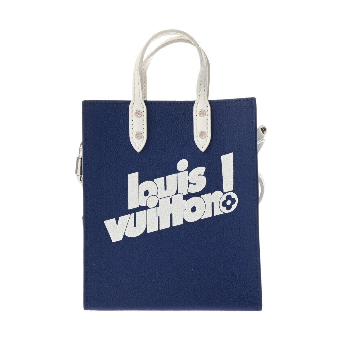 ルイ ヴィトン LOUIS VUITTON エブリデイLV サックプラ XS 2021年AW ブルー/ホワイト M80841 レザー ユニセックス ショルダーバッグ ヴィトンバッグ バック ブランド 【ローン48回払い無金利】【中古】