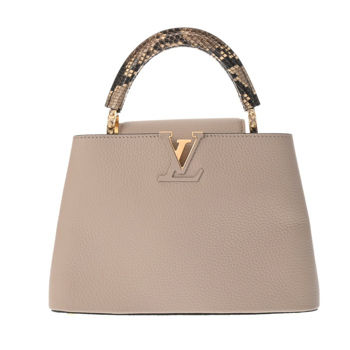 【〜9/26 最大4万円クーポン】ルイ ヴィトン LOUIS VUITTON カプシーヌ BB 2WAY ガレ N92041 パイソン/トリヨンレザー レディース ハンドバッグ ヴィトンバッグ バック ブランド 【ローン36回払い無金利】【中古】
