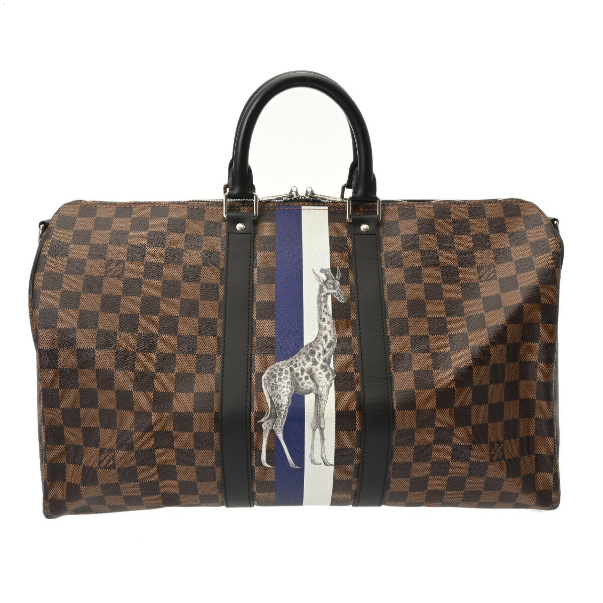 【〜9/24 最大3万円クーポン】ルイ ヴィトン LOUIS VUITTON ダミエ キーポル バンドリエール 45 チャップマン ブラザーズ ブラウン N42700 ダミエキャンバス ユニセックス ボストンバッグ ヴィトンバッグ バック ブランド 【ローン36回払い無金利】【中古】