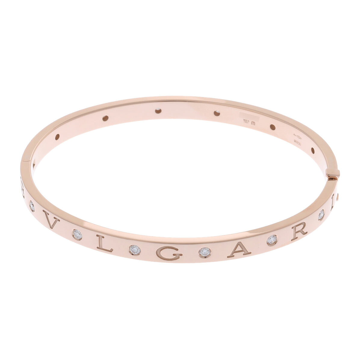 【〜9/24 最大3万円クーポン】ブルガリ BVLGARI B-ZERO1 エッセンシャル ブレスレット #m 354025 K18ピンクゴールド PG ダイヤモンド レディース ブレスレット ブルガリ 【ローン36回払い無金利】【中古】