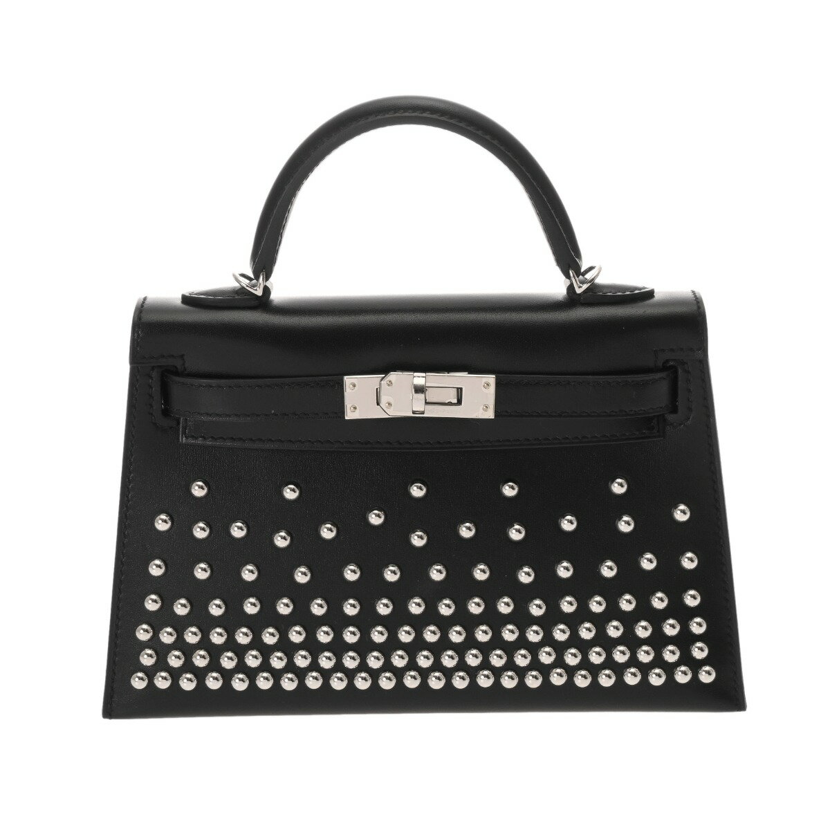 【〜9/24 最大3万円クーポン】エルメス HERMES ミニケリー2 クルーテ 2WAY ブラック ボックスカーフ レディース ハンドバッグ エルメス バッグ バック ブランド 【ローン36回払い無金利】【未使用】