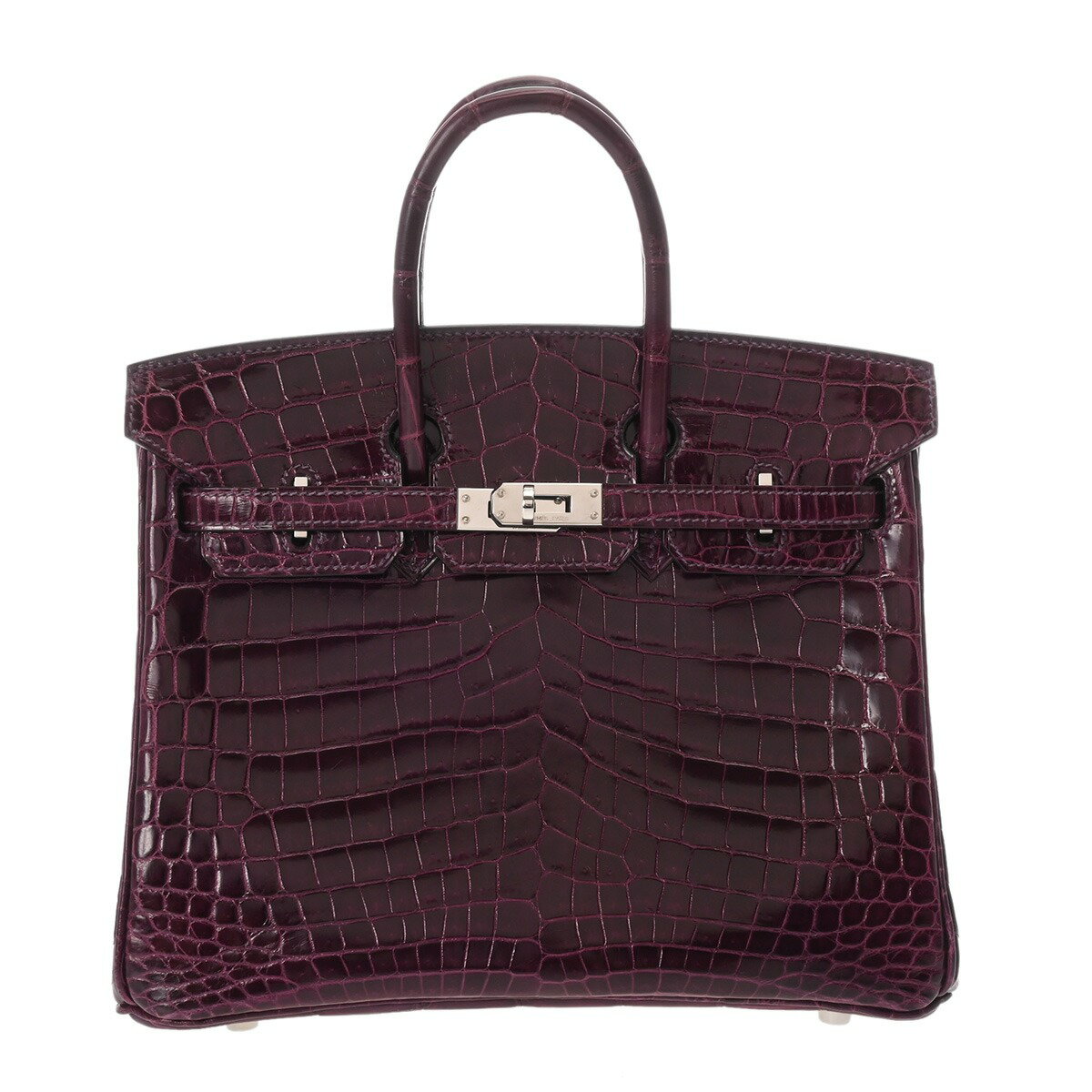 【〜9/24 最大3万円クーポン】エルメス HERMES バーキン 25 オーベルジーヌ ニロティカスリセ レディース ハンドバッグ エルメス バッグ バック ブランド 【ローン36回払い無金利】【中古】