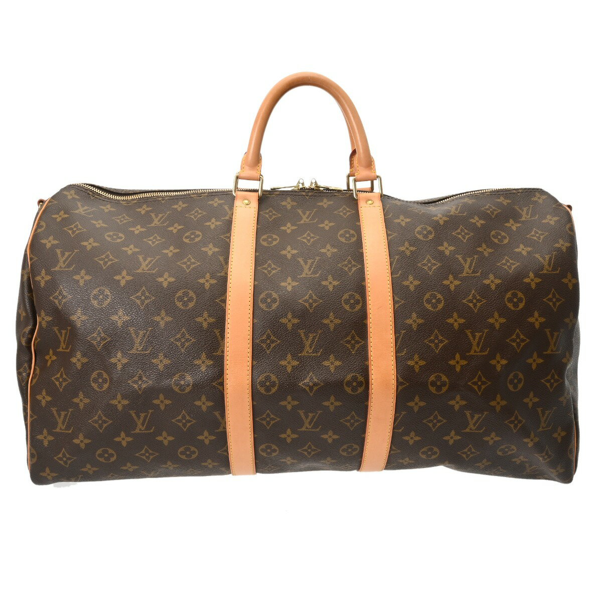 【〜9/24 最大3万円クーポン】ルイ ヴィトン LOUIS VUITTON モノグラム キーポル バンドリエール 55 2WAY ブラウン M41414 モノグラムキャンバス ユニセックス ボストンバッグ ヴィトンバッグ バック ブランド 【ローン36回払い無金利】【中古】