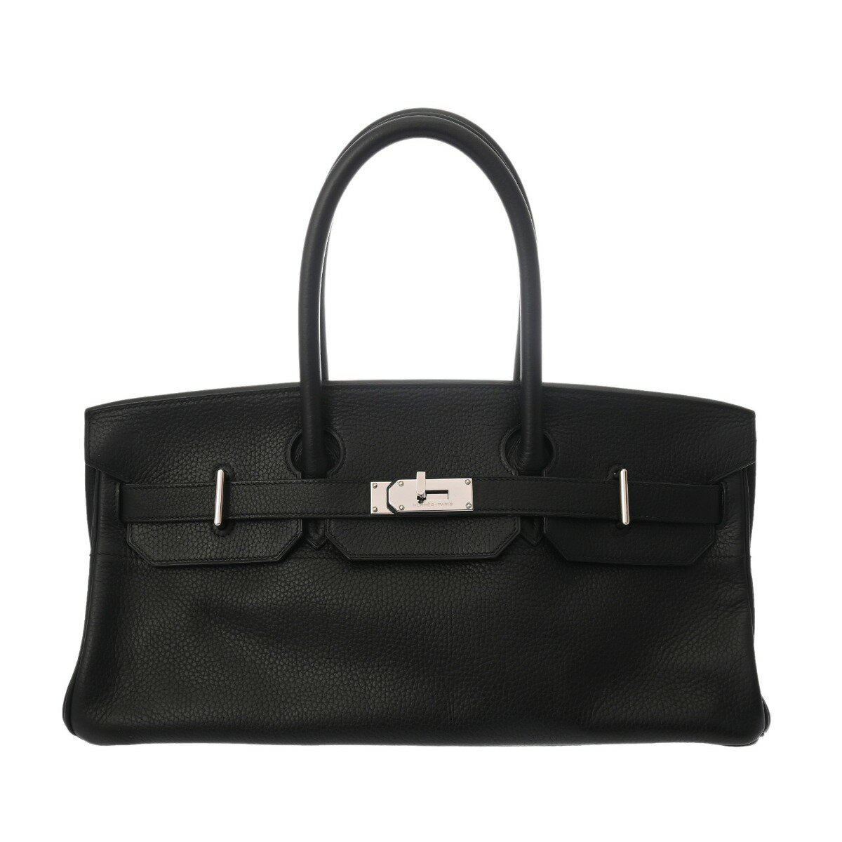 【〜9/26 最大4万円クーポン】エルメス HERMES ショルダーバーキン 42 ブラック トリヨンクレマンス レディース トートバッグ エルメス バッグ バック ブランド 【ローン36回払い無金利】【中古】