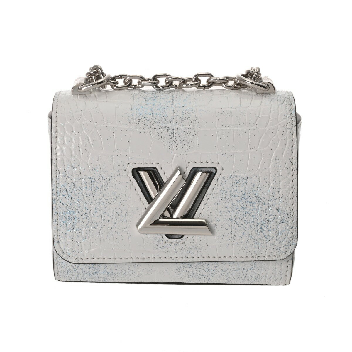 【〜9/26 最大4万円クーポン】ルイ ヴィトン LOUIS VUITTON ツイスト MINI ホワイト N85468 クロコダイル レディース ショルダーバッグ ヴィトンバッグ バック ブランド 【ローン36回払い無金利】【中古】