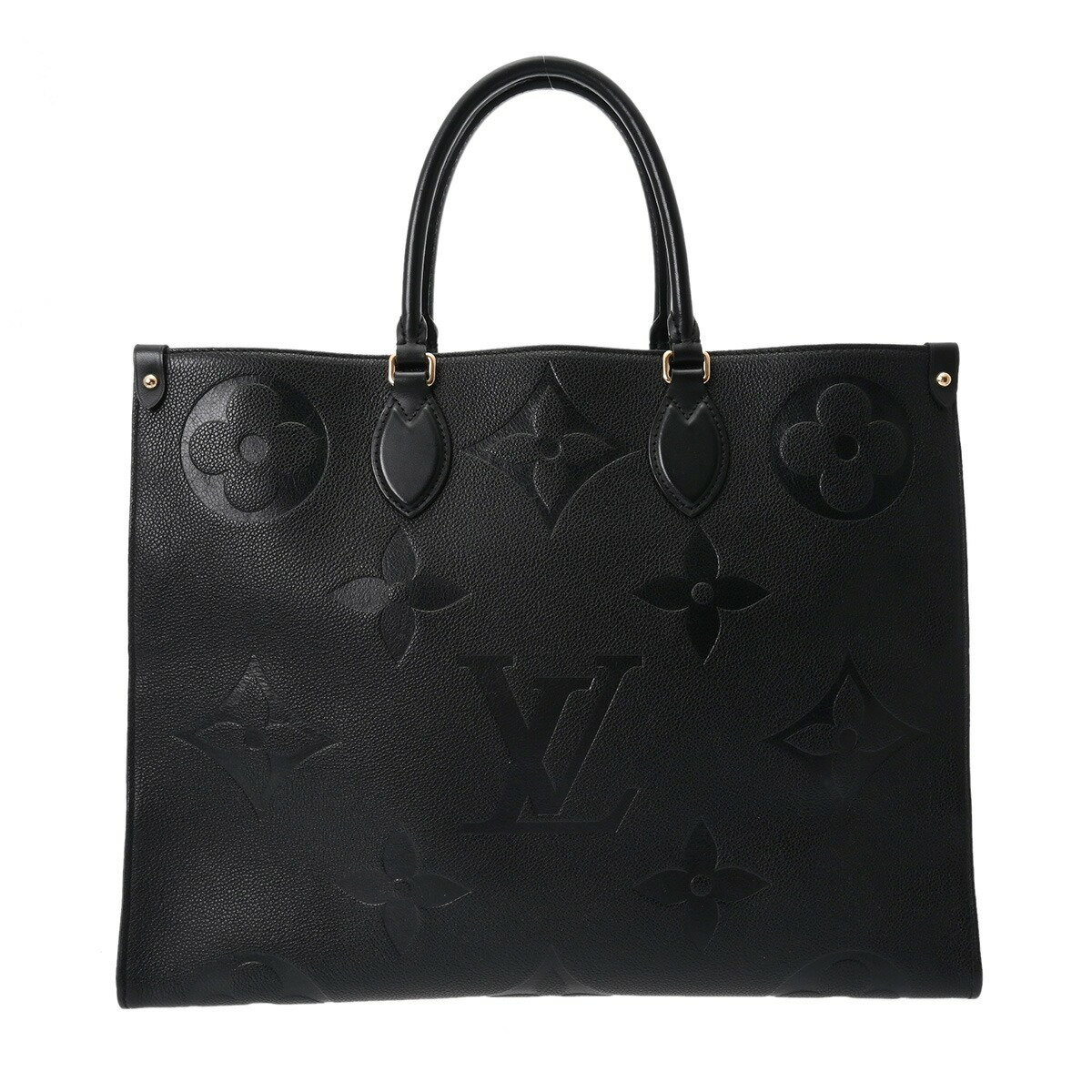 【〜12/11 最大3万円クーポン】ルイ ヴィトン LOUIS VUITTON モノグラムアンプラント オンザゴー GM 2WAY ノワール M44925 レザー ユニセックス トートバッグ ヴィトンバッグ バック ブランド 【ローン48回払い無金利】【中古】