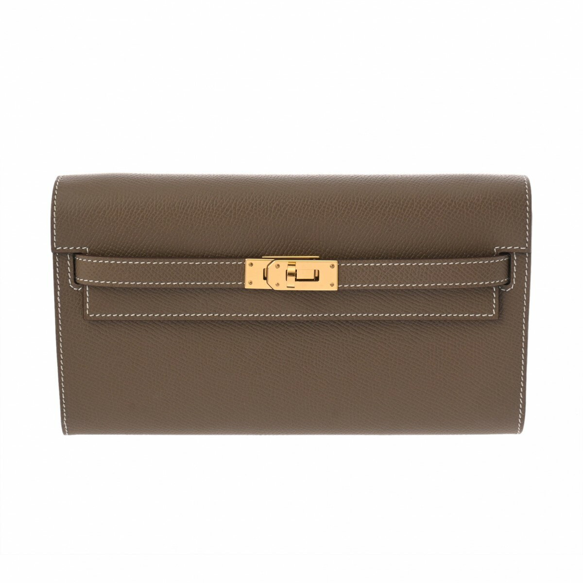【〜11/27 最大3万円クーポン】エルメス HERMES ケリーウォレット ロングトゥーゴー エトゥープ ヴォーエプソン レディース 長財布 エルメス 財布 ブランド 【ローン48回払い無金利】【中古】