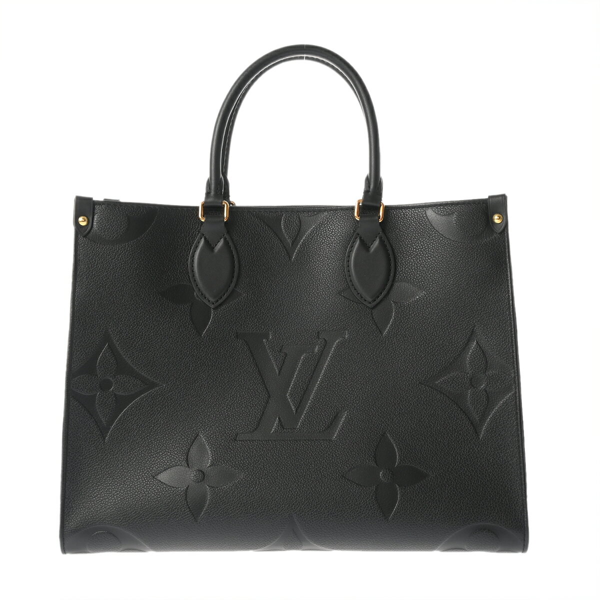 【〜12/11 最大3万円クーポン】ルイ ヴィトン LOUIS VUITTON モノグラムアンプラント オンザゴー MM ノワール M45595 レザー ユニセックス トートバッグ ヴィトンバッグ バック ブランド 【ローン48回払い無金利】【中古】