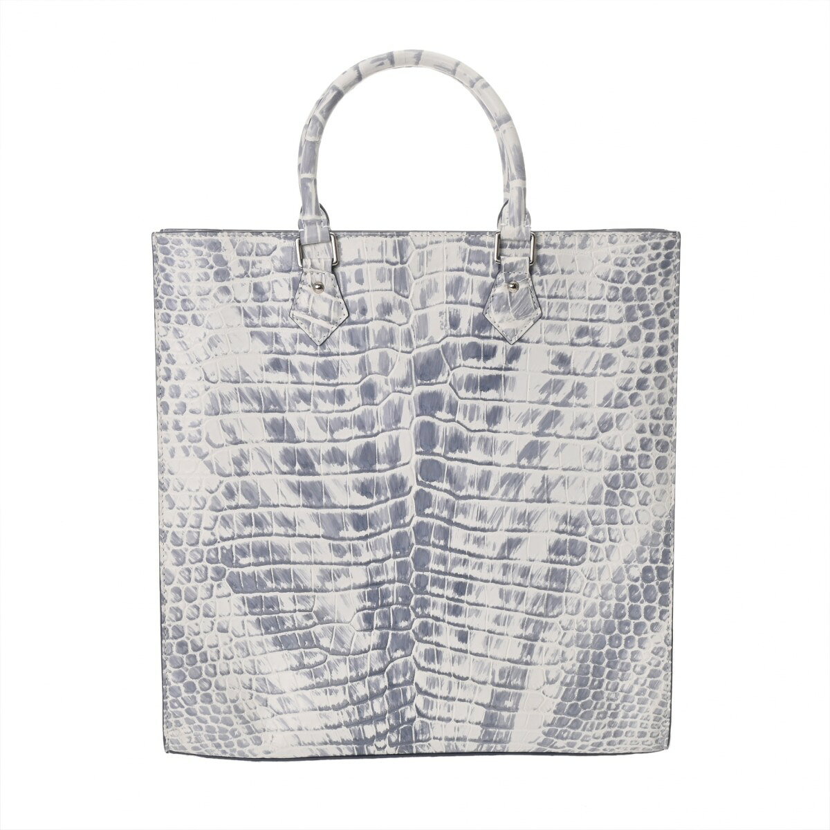 ルイ ヴィトン LOUIS VUITTON サックプラ ホワイト/グレー N99757 クロコダイル ユニセックス トートバッグ ヴィトンバッグ バック ブランド 【ローン48回払い無金利】【中古】